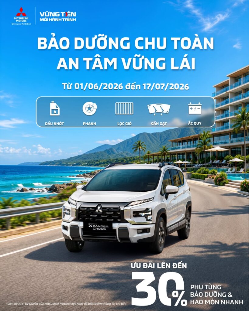 BẢO DƯỠNG CHU TOÀN – AN TÂM VỮNG LÁI CÙNG XE MITSUBISHI